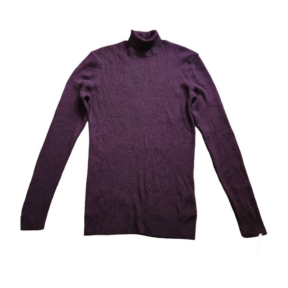 Asos burgundy ribbed turtleneck size 2XL